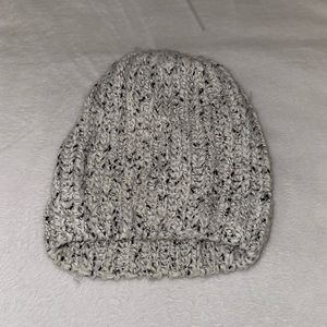 Black and white Target beanie